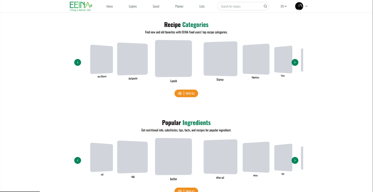 Eeina Food Nutrition Project